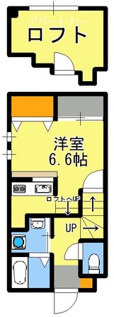 荒田八幡駅 徒歩8分 2階の物件間取画像